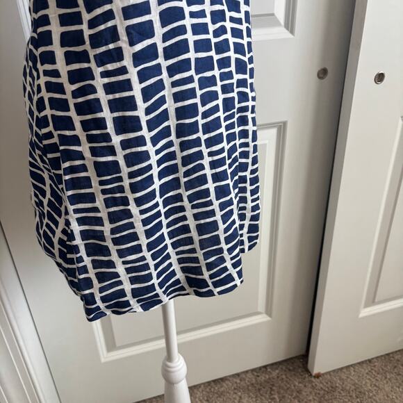 NWT Island Company 100% Linen Hydra Dress Sz XS Blue White Seabed - Picture 4 of 14